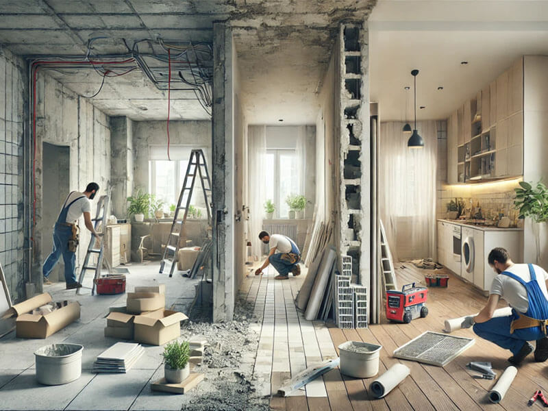 Комплексный подход к ремонту квартир и дома